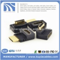 HDMI Buchse auf Stecker F / M 90 Grad Adapter Stecker Koppler Extender